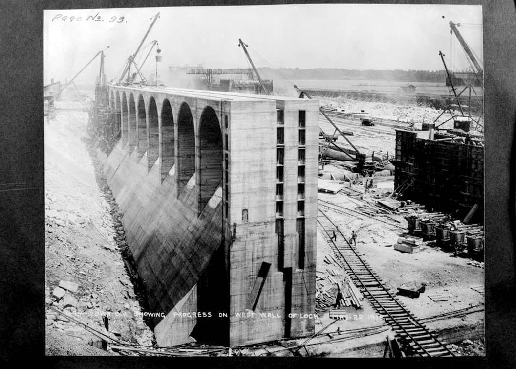 Historic Photo : Mississippi River 9-Foot Channel, Lock & Dam No. 19, Upper Mississippi River, Keokuk, Lee County, IA 24 Photograph