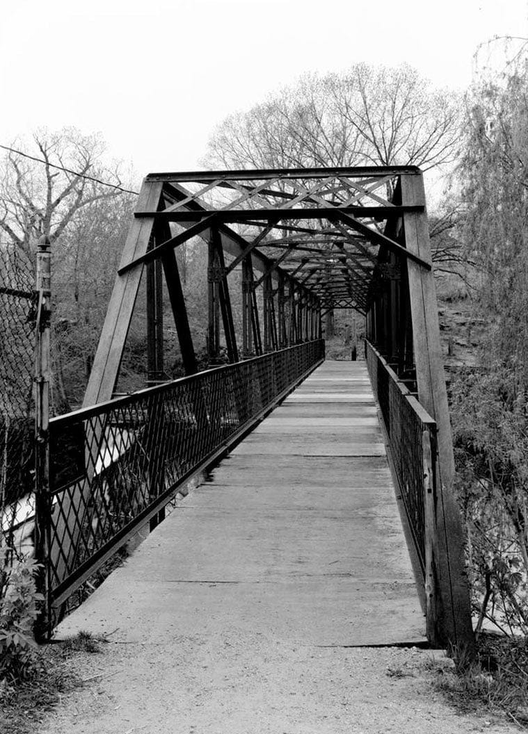 Historic Photo : Indian Leap Pedestrian Bridge, Norwich, New London County, CT 5 Photograph