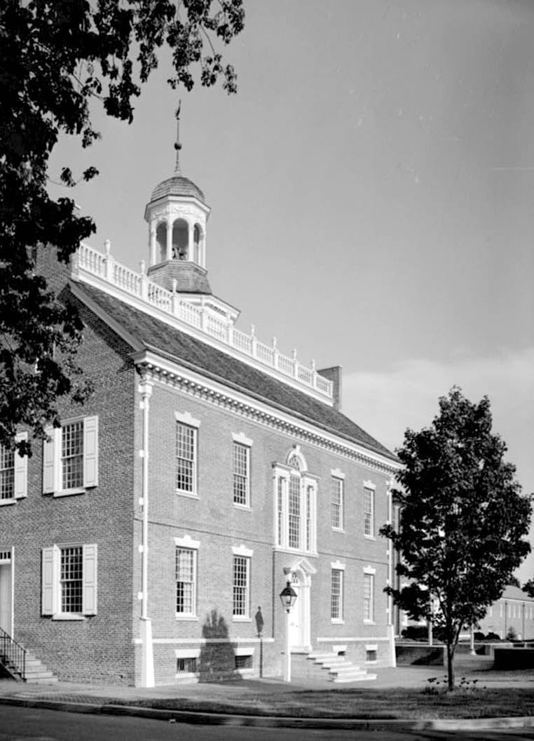Historic Photo : Delaware State House, East side of The Green, Dover, Kent County, DE 8 Photograph