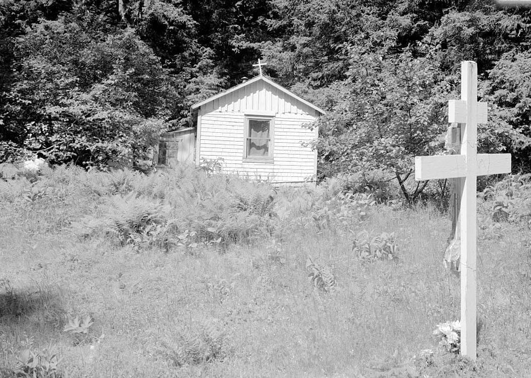 Historic Photo : Saints Sergius & Herman of Valaam Russian Orthodox Chapel, Father Gerasim's Cell, Spruce Island, Ouzinkie, Kodiak Island Borough, AK 1 Photograph