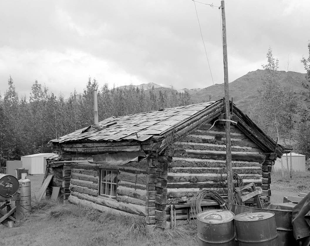 Historic Photo : Gus Larson Cabin, Koyukuk River at Wiseman Creek, Bettles Vicinity, Wiseman, Yukon-Koyukuk Census Area, AK 2 Photograph