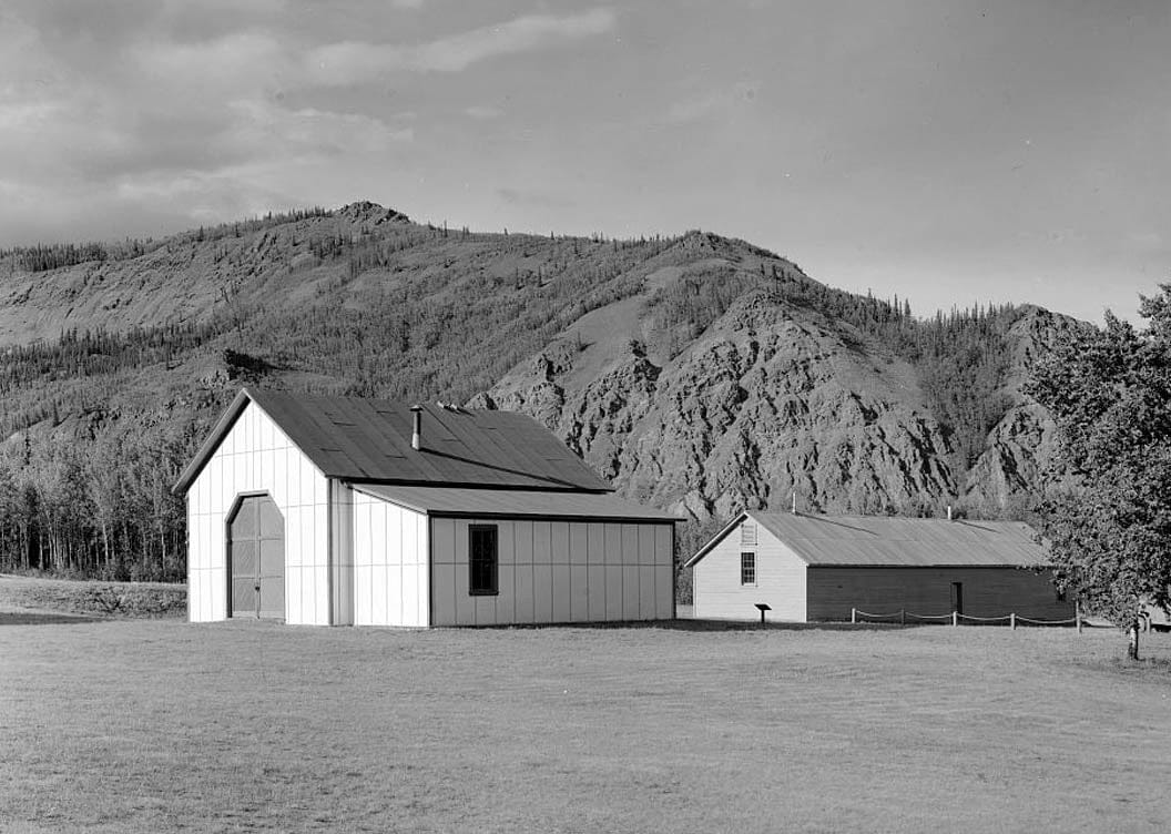 Historic Photo : Fort Egbert, Waterwagon Shed, Yukon River at Mission Creek, Eagle, Southeast Fairbanks Census Area, AK 2 Photograph