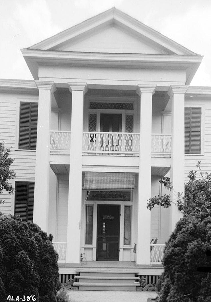 Historic Photo : Ferguson-Long House, Chopitoulas Street (State Highway 14), Pickensville, Pickens County, AL 2 Photograph