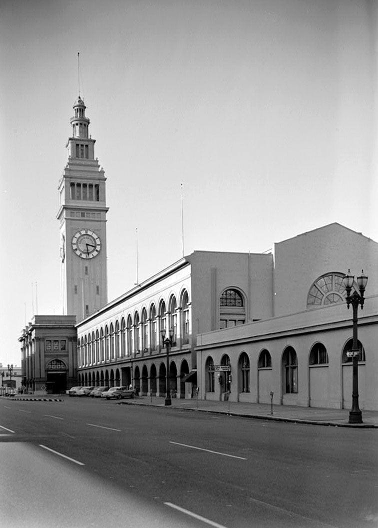 Historic Photo : Ferry Building, Embarcadero & Market Street, San Francisco, San Francisco County, CA 1 Photograph