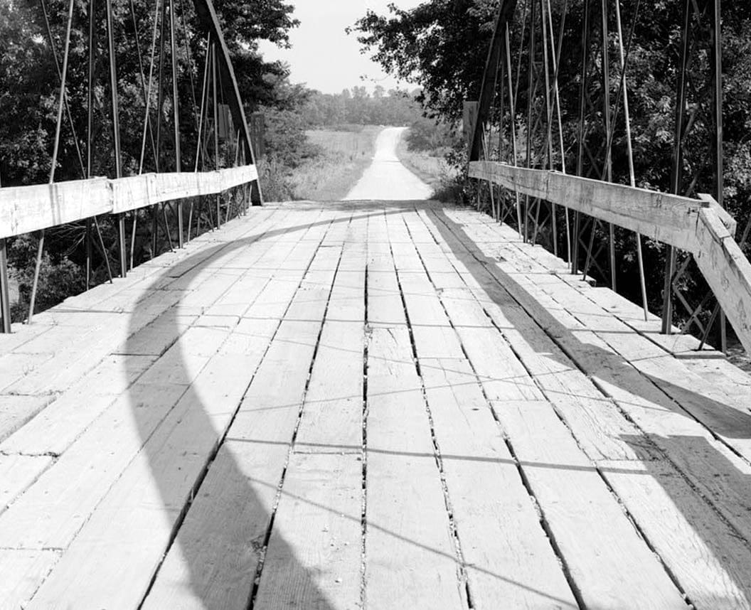 Historic Photo : Supple Ford Bridge, Spanning South Fork of Maquoketa River, Clay Mills, Jones County, IA 9 Photograph