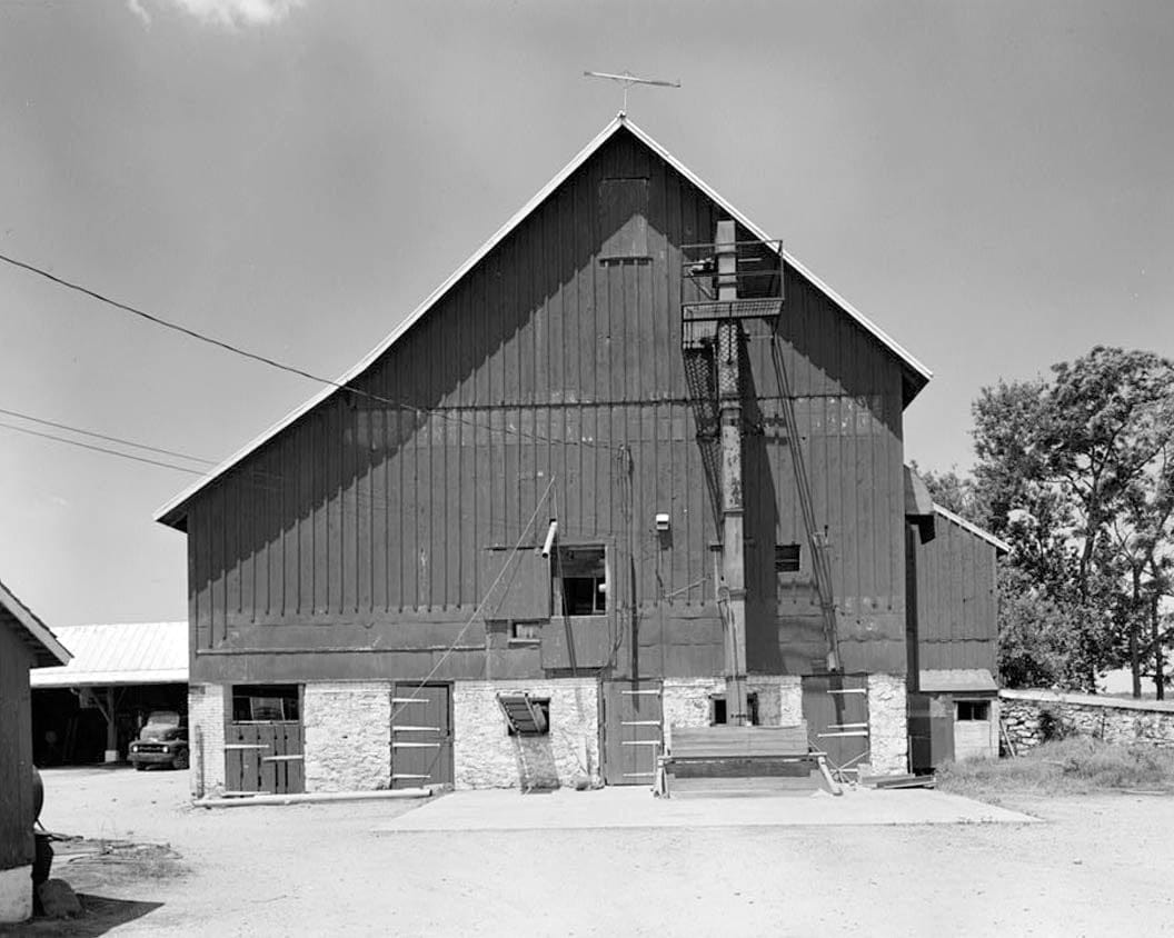 Historic Photo : Woodlawn, Barn, Saint Georges Hundred, County Route 429, East of Route 428, Odessa, New Castle County, DE 5 Photograph