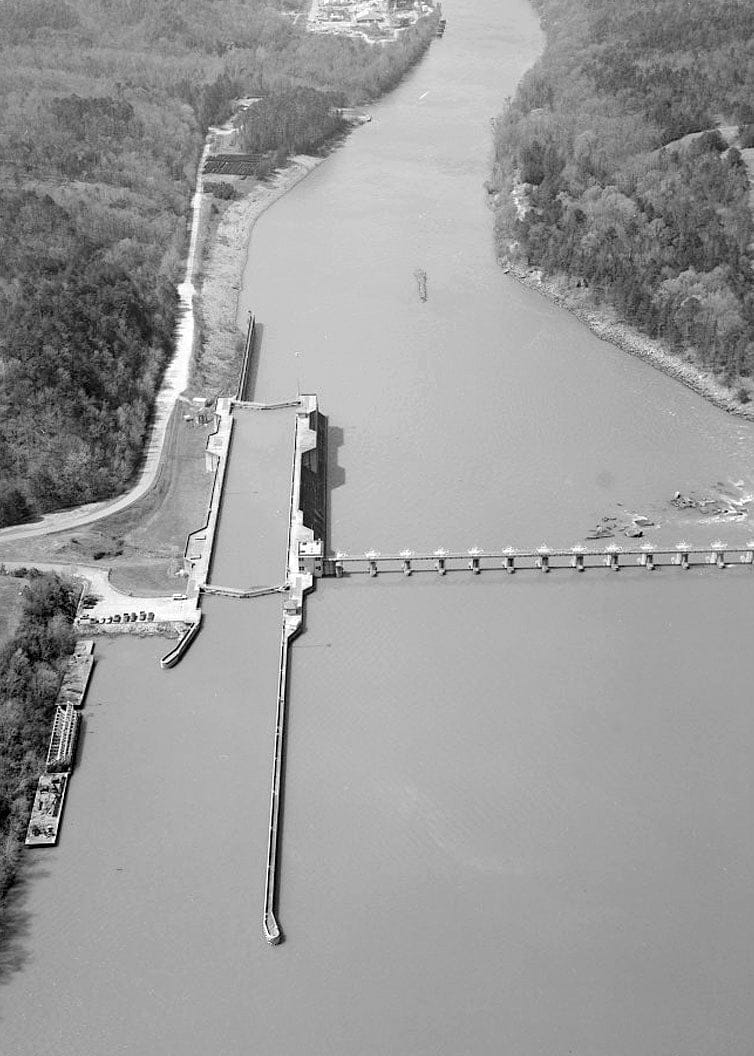 Historic Photo : Holt Lock & Dam, Warrior River, Holt, Tuscaloosa County, AL 4 Photograph