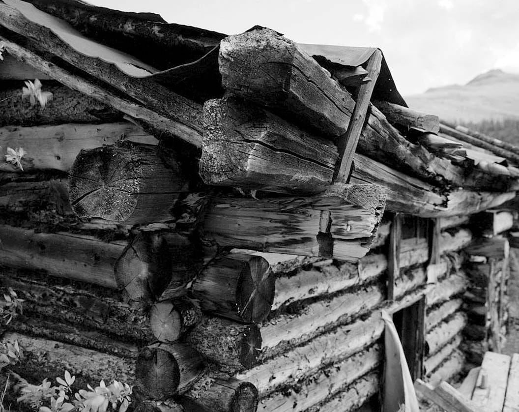 Historic Photo : Charlie Yale Main Cabin, Glacier River near Nolan, Bettles, Yukon-Koyukuk Census Area, AK 1 Photograph