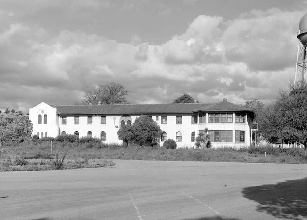 Historic Photo : Agnews State Hospital, Demented Men's Building, Intersection of Fifth Street & Avenue A, Santa Clara, Santa Clara County, CA 1 Photograph