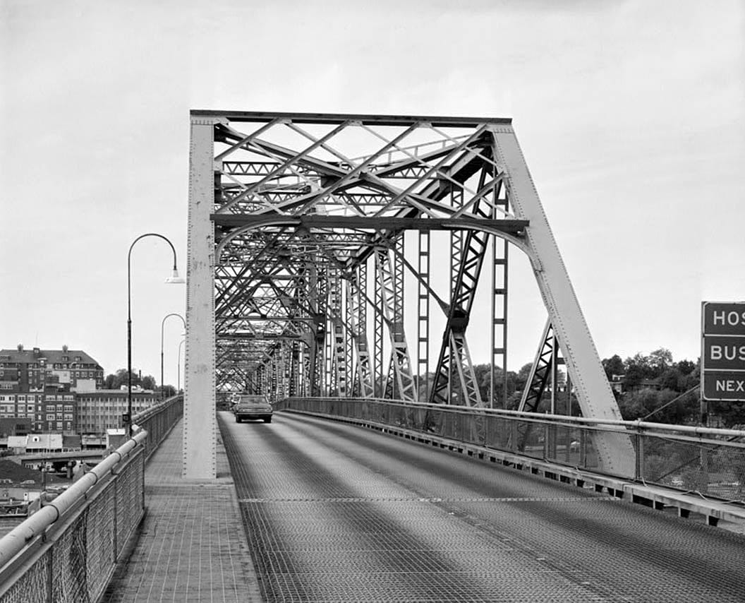 Historic Photo : MacArthur Bridge, Spanning Mississippi River on Highway 34 between IA & IL, Burlington, Des Moines County, IA 24 Photograph