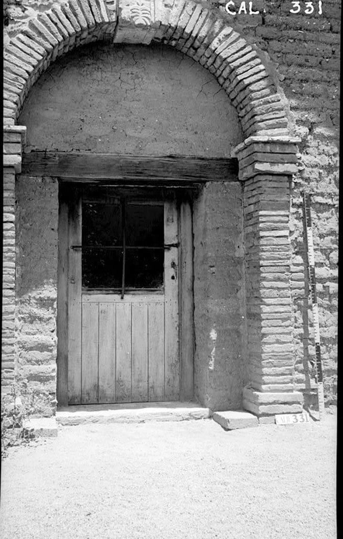 Historic Photo : Mission San Juan Capistrano, Guest House, Olive Street, between U.S. Highway 101 & Main Street, San Juan Capistrano, Orange County, CA 2 Photograph