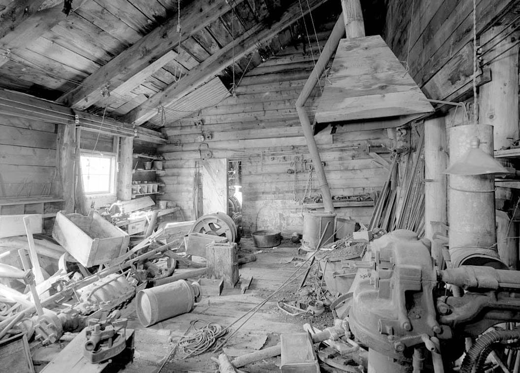 Historic Photo : Green Butte Copper Company, Portal Shed, McCarthy Creek 12 miles Northeast of McCarthy, McCarthy, Valdez-Cordova Census Area, AK 4 Photograph