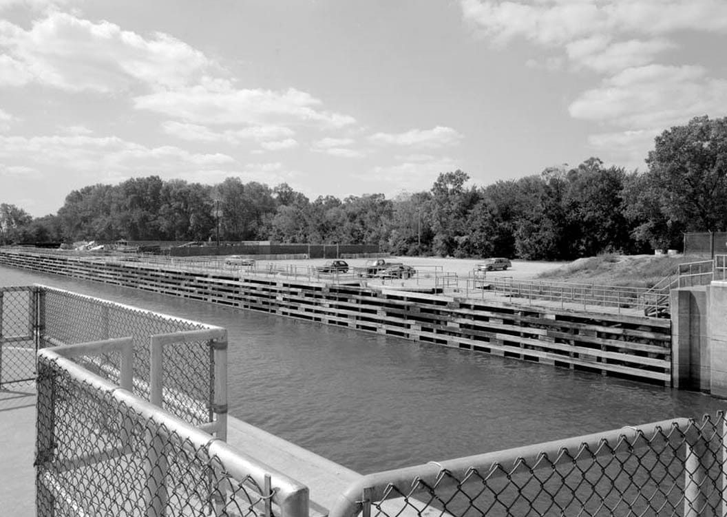 Historic Photo : Mississippi River 9-Foot Channel, Lock & Dam No. 14, Upper Mississippi River, Le Claire, Scott County, IA 7 Photograph
