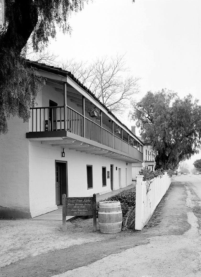 Historic Photo : General Jose Castro House, Mission Plaza, San Juan Bautista, San Benito County, CA 22 Photograph