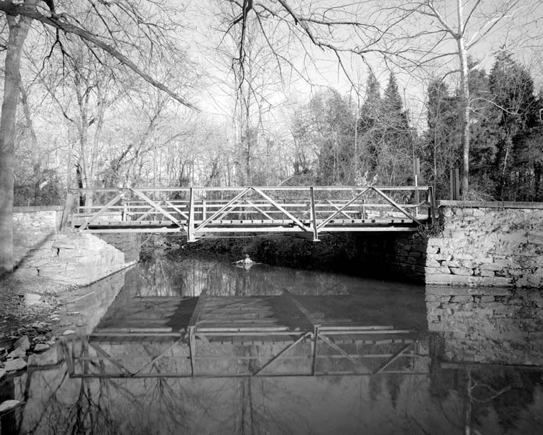 Historic Photo : State Bridge No. 424, Wiggins Mill Road (Road 446) spanning Wiggins Mill Pond Outlet, Townsend, New Castle County, DE 2 Photograph