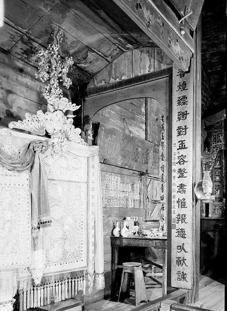 Historic Photo : Weaverville Joss House, Oregon Street, Weaverville, Trinity County, CA 50 Photograph