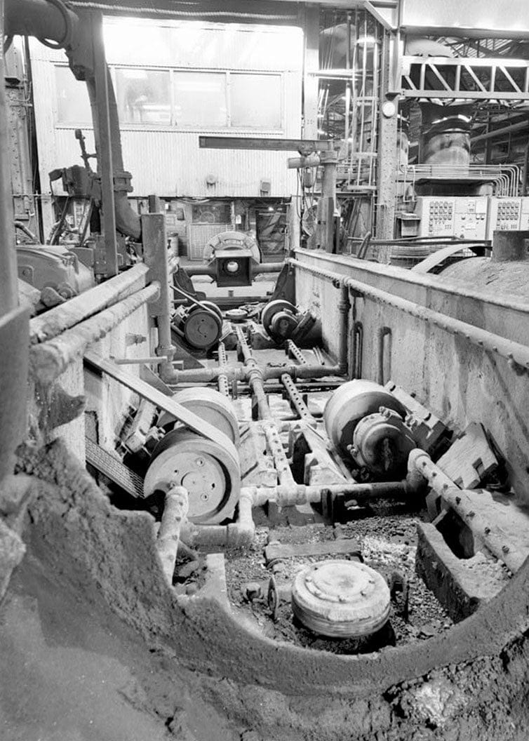 Historic Photo : United States Pipe & Foundry Company Plant, Pipe Casting & Testing Area, 2023 St. Louis Avenue at I-20/59, Bessemer, Jefferson County, AL 17 Photograph