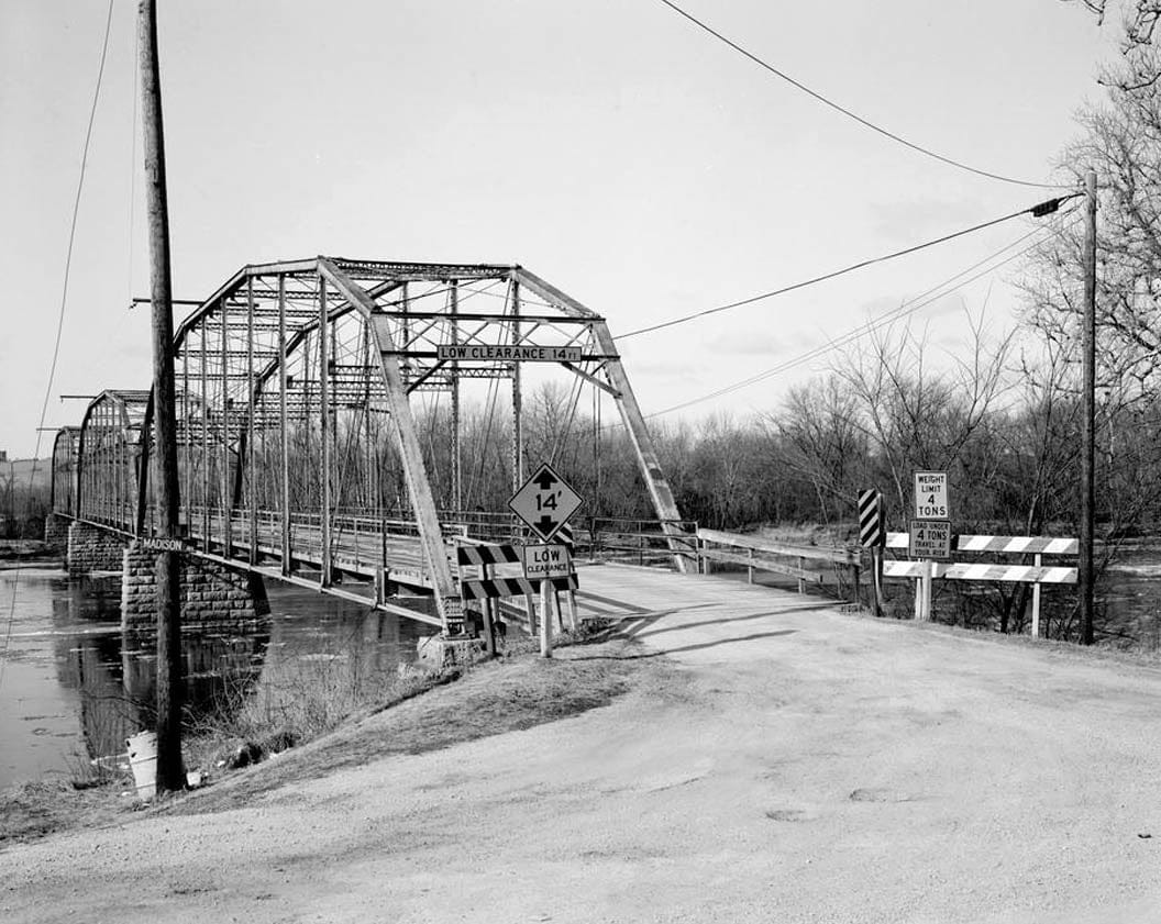 Historic Photo : Sutliff's Ferry Bridge, Spanning Cedar River (Cedar Township), Solon, Johnson County, IA 6 Photograph