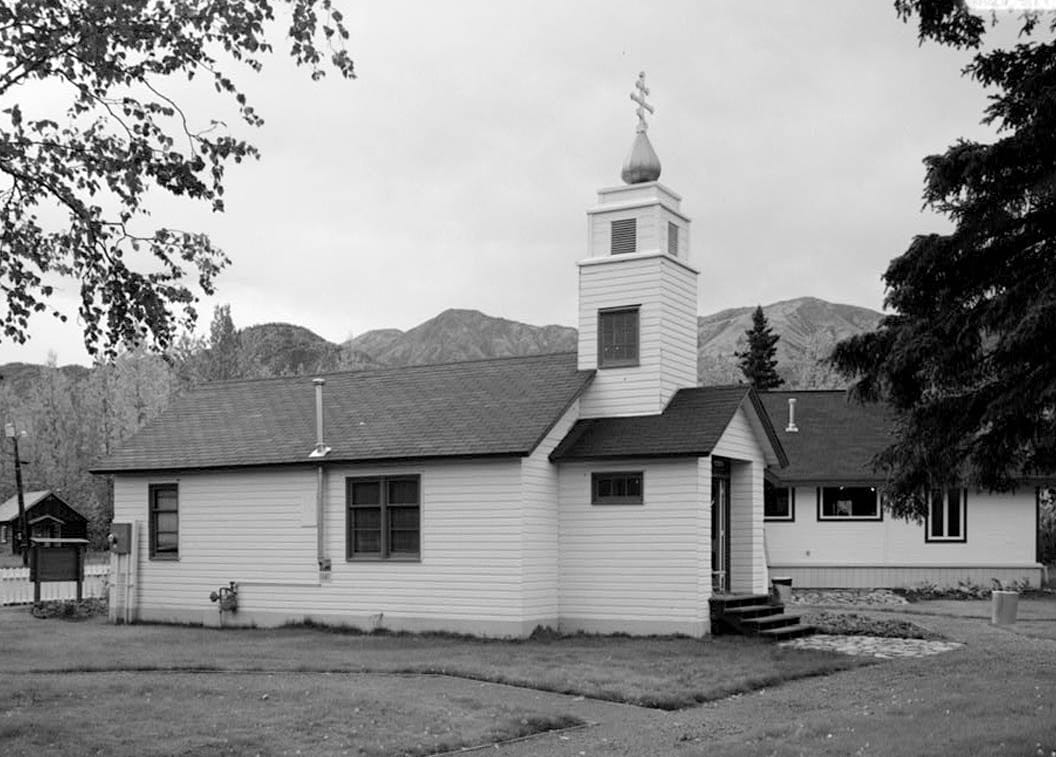 Historic Photo : St. Nicholas Russian Orthodox Churches, New Church, Eklutna, Anchorage, AK 1 Photograph