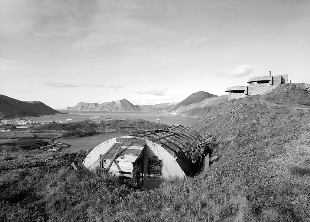 Historic Photo : Naval Operating Base Dutch Harbor & Fort Mears, Hill 400 Fixed Defense Battery Command Post, Unalaska, Aleutian Islands, AK 2 Photograph