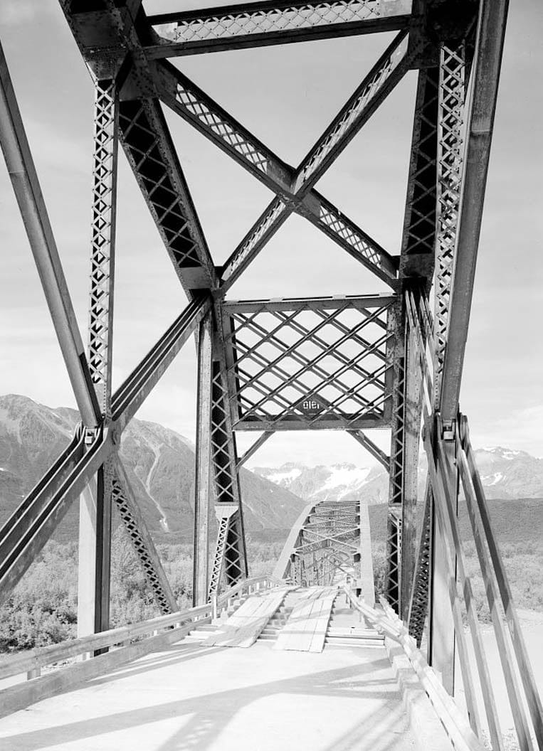 Historic Photo : Copper River & Northwest Railroad, Million Dollar Bridge, Spanning Copper River at Miles Glacier, Cordova, Valdez-Cordova Census Area, AK 16 Photograph