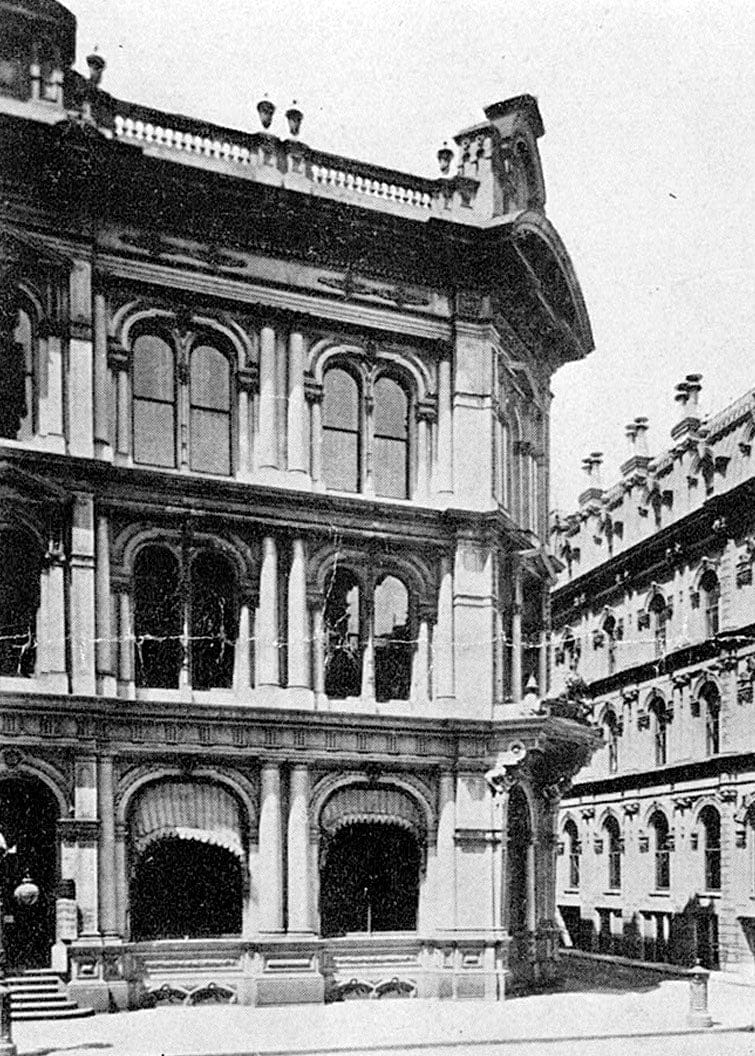 Historic Photo : Bank Building, California & Liedesdorff Streets, San Francisco, San Francisco County, CA 3 Photograph