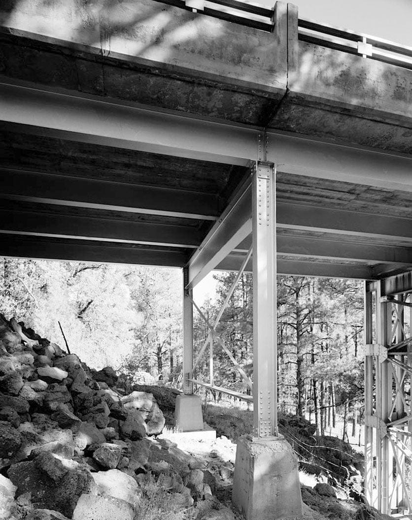 Historic Photo : Corduroy Creek Bridge, Spanning Corduroy Creek at Highway 60, Show Low, Navajo County, AZ 6 Photograph