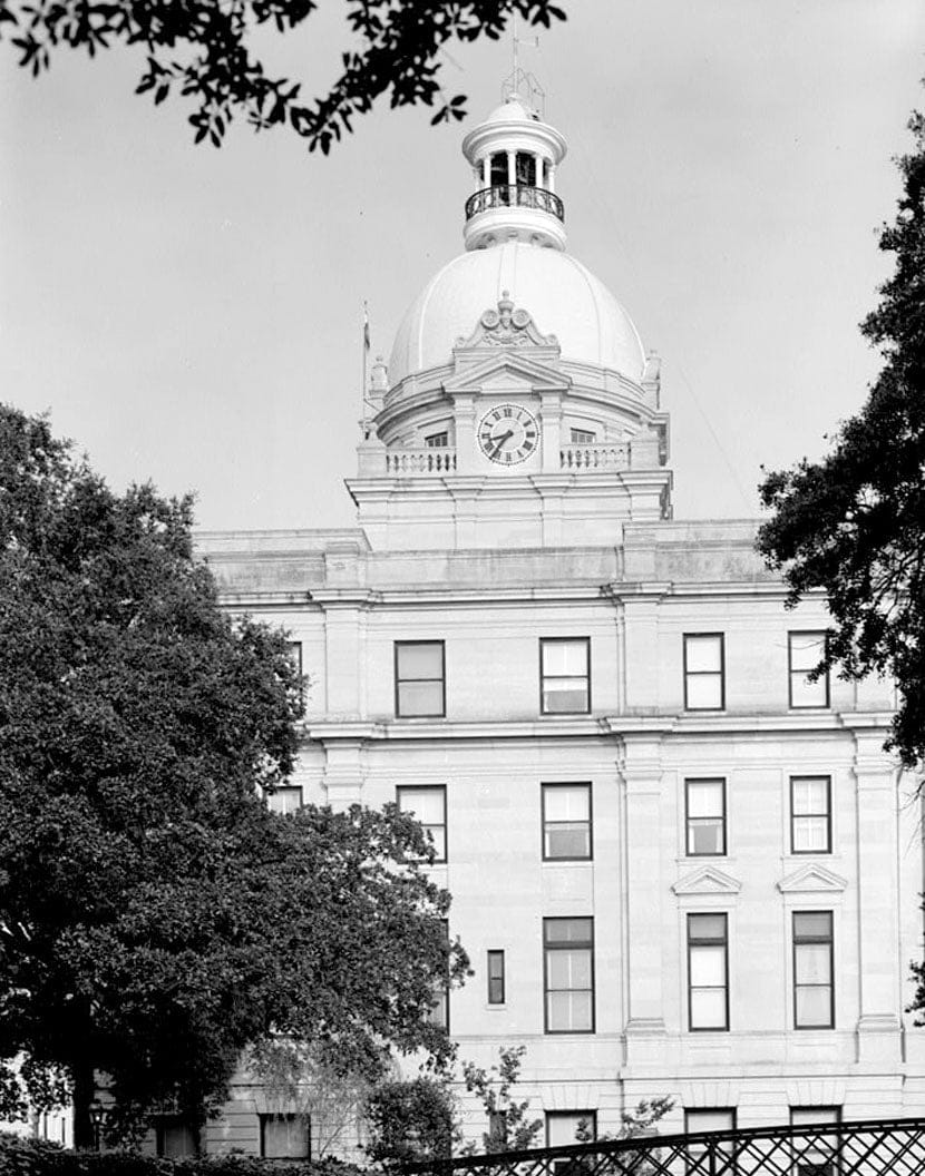 Historic Photo : Savannah City Hall, Bay & Bull Streets, Savannah, Chatham County, GA 12 Photograph