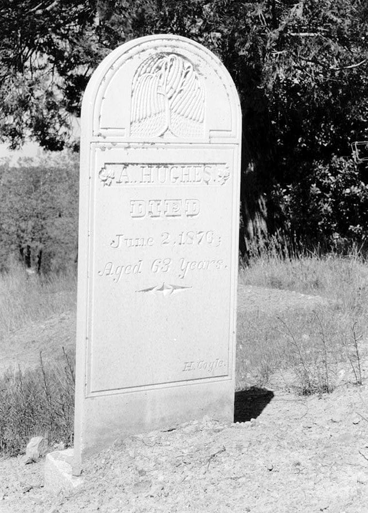Historic Photo : Grave Stones, Mountain View Cemetery, Bigler Street, Columbia, Tuolumne County, CA 6 Photograph