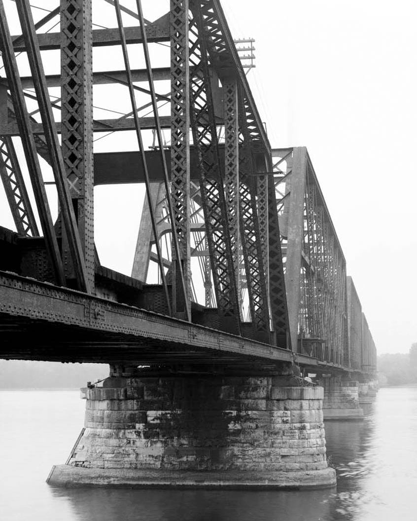 Historic Photo : Burlington Bridge, Burlington, Des Moines County, IA 42 Photograph