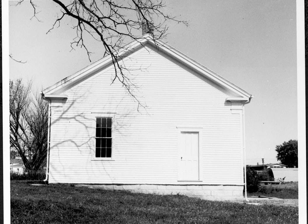 Historic Photo : Quaker Meetinghouse, Downey Street, Wapsinono Creek Vicinity, West Branch, Cedar County, IA 6 Photograph