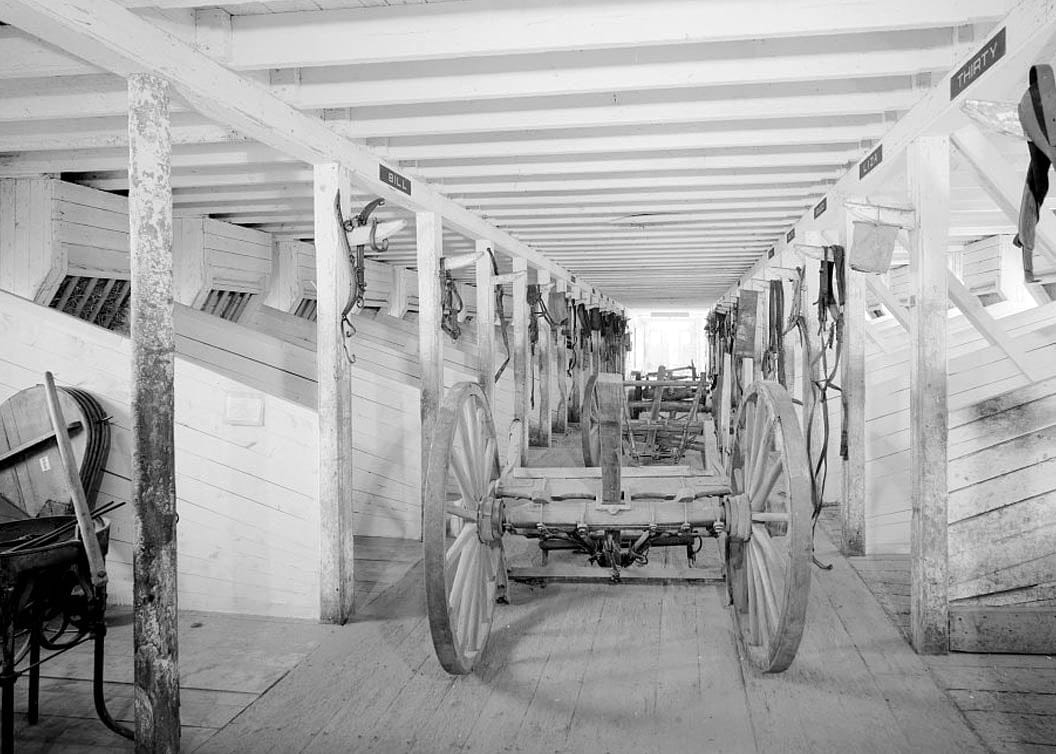 Historic Photo : Fort Egbert, Mule Barn, Yukon River at Mission Creek, Eagle, Southeast Fairbanks Census Area, AK 2 Photograph