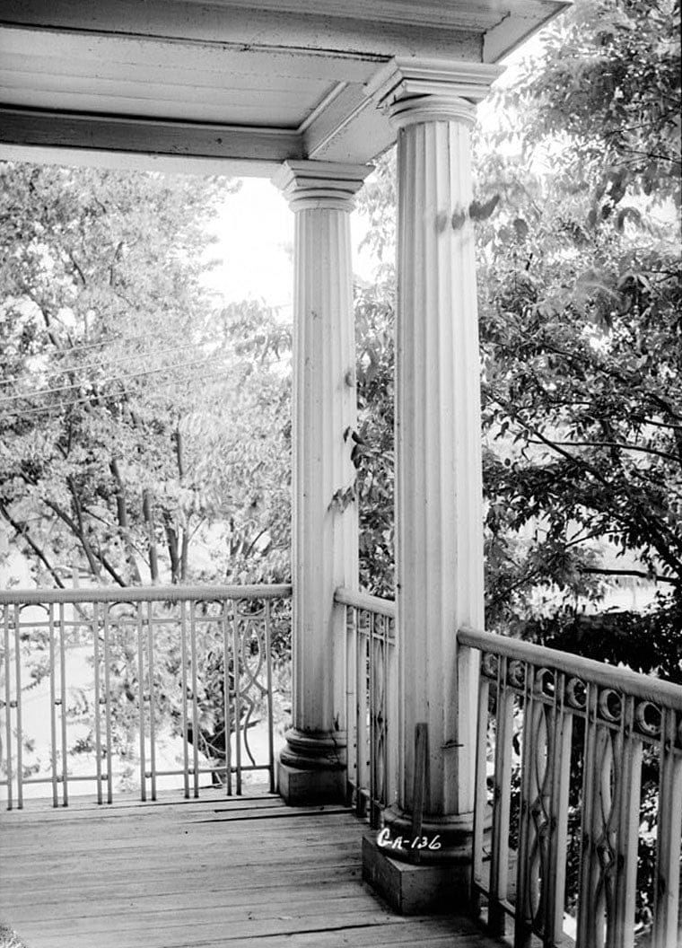 Historic Photo : Stetson-Sanford House, Wilkinson & Hancock Streets, Milledgeville, Baldwin County, GA 5 Photograph