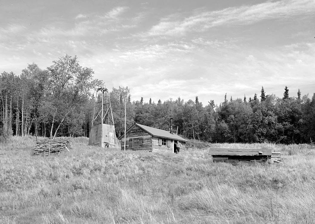Historic Photo : Roy Fure's Trapping Cabin, King Salmon, Bristol Bay Borough, AK 2 Photograph