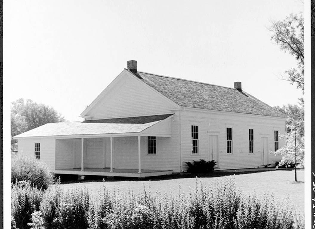 Historic Photo : Quaker Meetinghouse, Downey Street, Wapsinono Creek Vicinity, West Branch, Cedar County, IA 5 Photograph