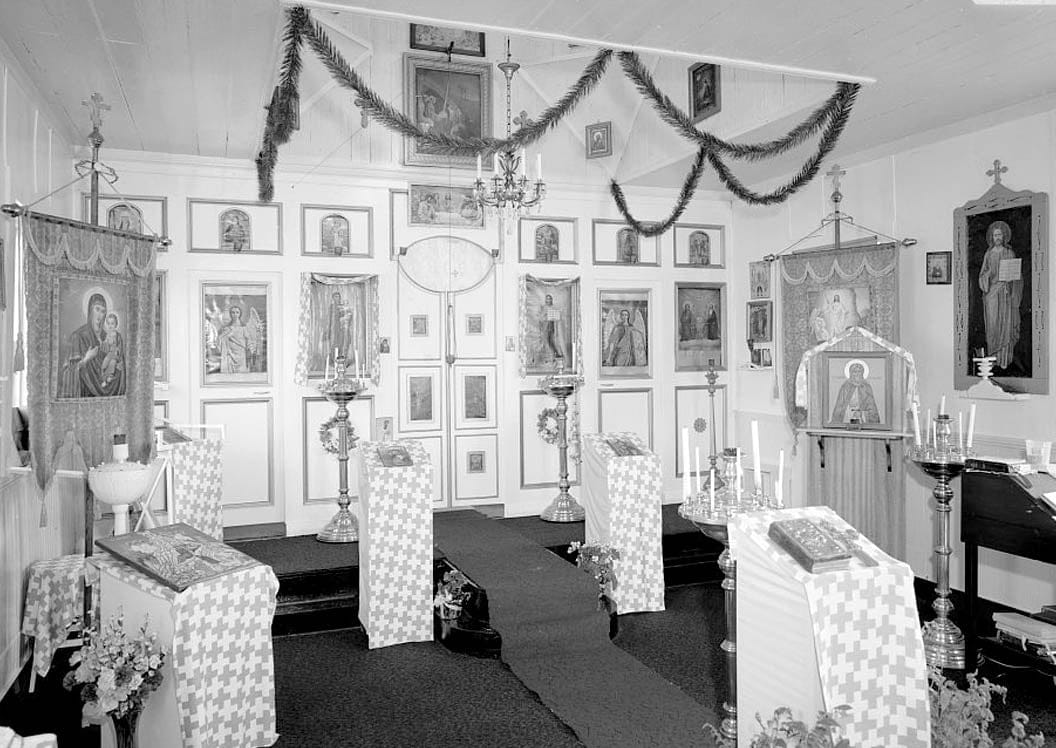 Historic Photo : Nativity of Our Lord Russian Orthodox Church, Spruce Island, Ouzinkie, Kodiak Island Borough, AK 5 Photograph