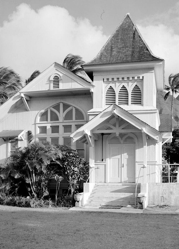 Historic Photo : Kanaana Hou Calvinist Church, Moloka'i Island, Kalaupapa, Kalawao County, HI 6 Photograph