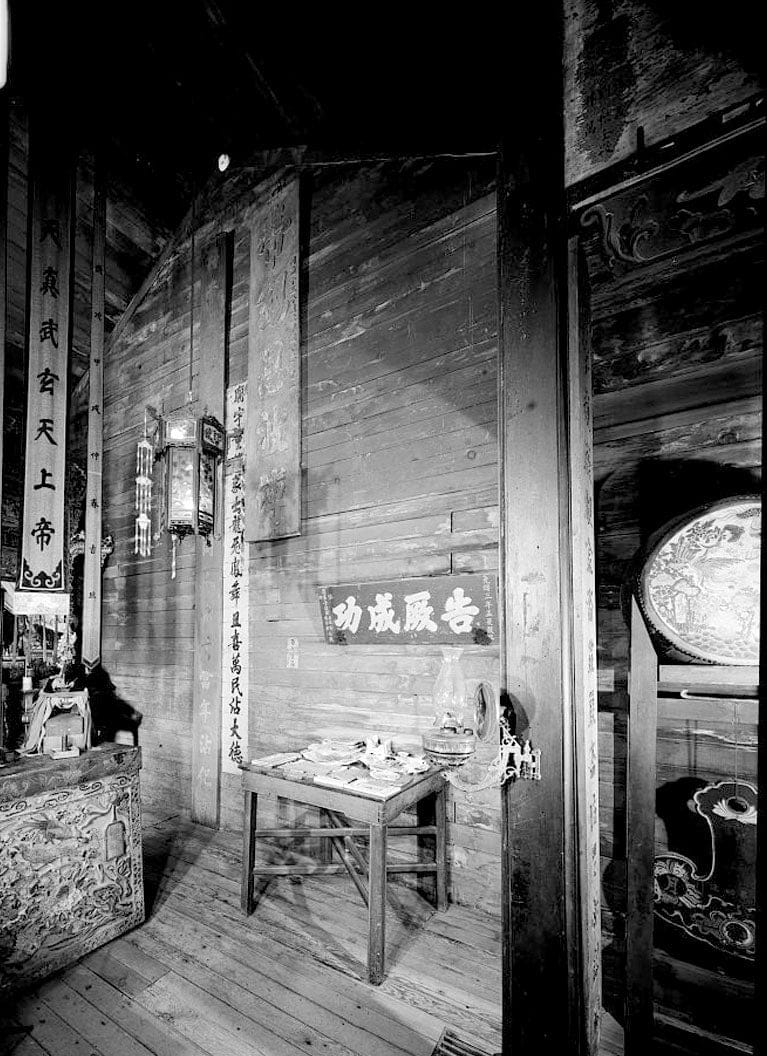Historic Photo : Weaverville Joss House, Oregon Street, Weaverville, Trinity County, CA 54 Photograph