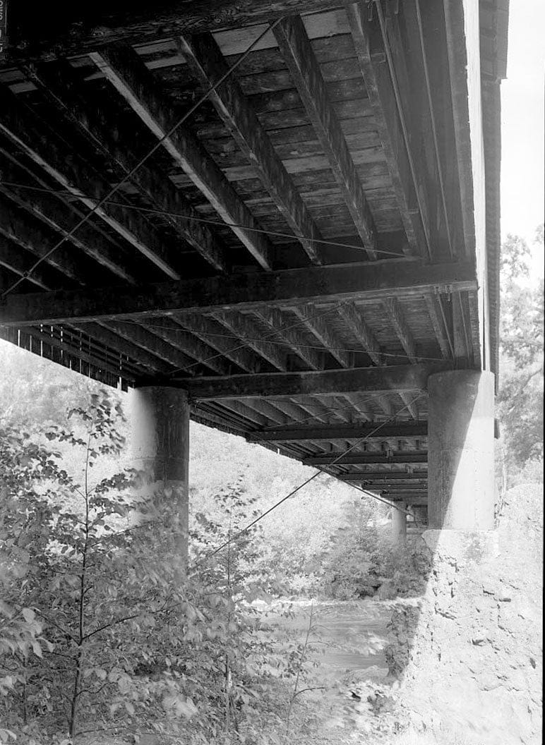 Historic Photo : Honey Run Bridge, Spanning Butte Creek, bypassed section of Honey Run Road (originally Carr Hill Road), Paradise, Butte County, CA 6 Photograph