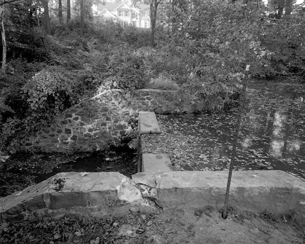 Historic Photo : Whitman Estate, Lower Pond Spillway, Approx. .5 mile south of intersection of DE72 & Ebeneezer Church Road, Newark, New Castle County, DE 4 Photograph