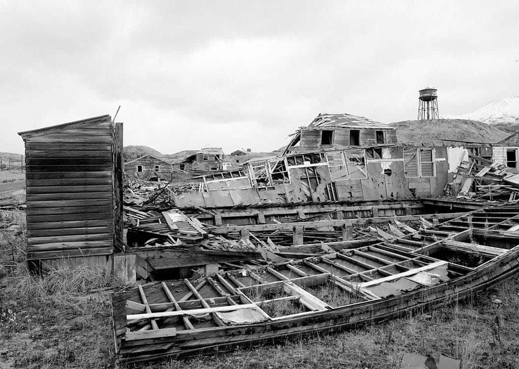 Historic Photo : Naval Operating Base Dutch Harbor & Fort Mears, Margaret Bay Cantonment Mess Hall, Unalaska, Aleutian Islands, AK 1 Photograph