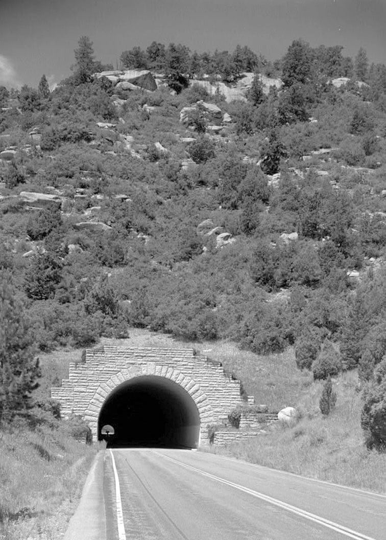 Historic Photo : Prater-Morefield Tunnel, Main Entrance Road, South-southwest of Morefield Village, Cortez, Montezuma County, CO 3 Photograph