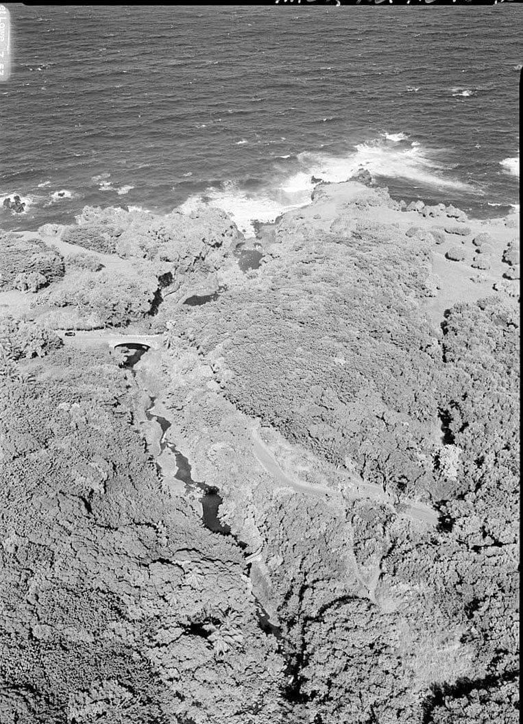 Historic Photo : Hana Belt Road, Between Haiku and Kaipahulu, Hana, Maui County, HI 77 Photograph