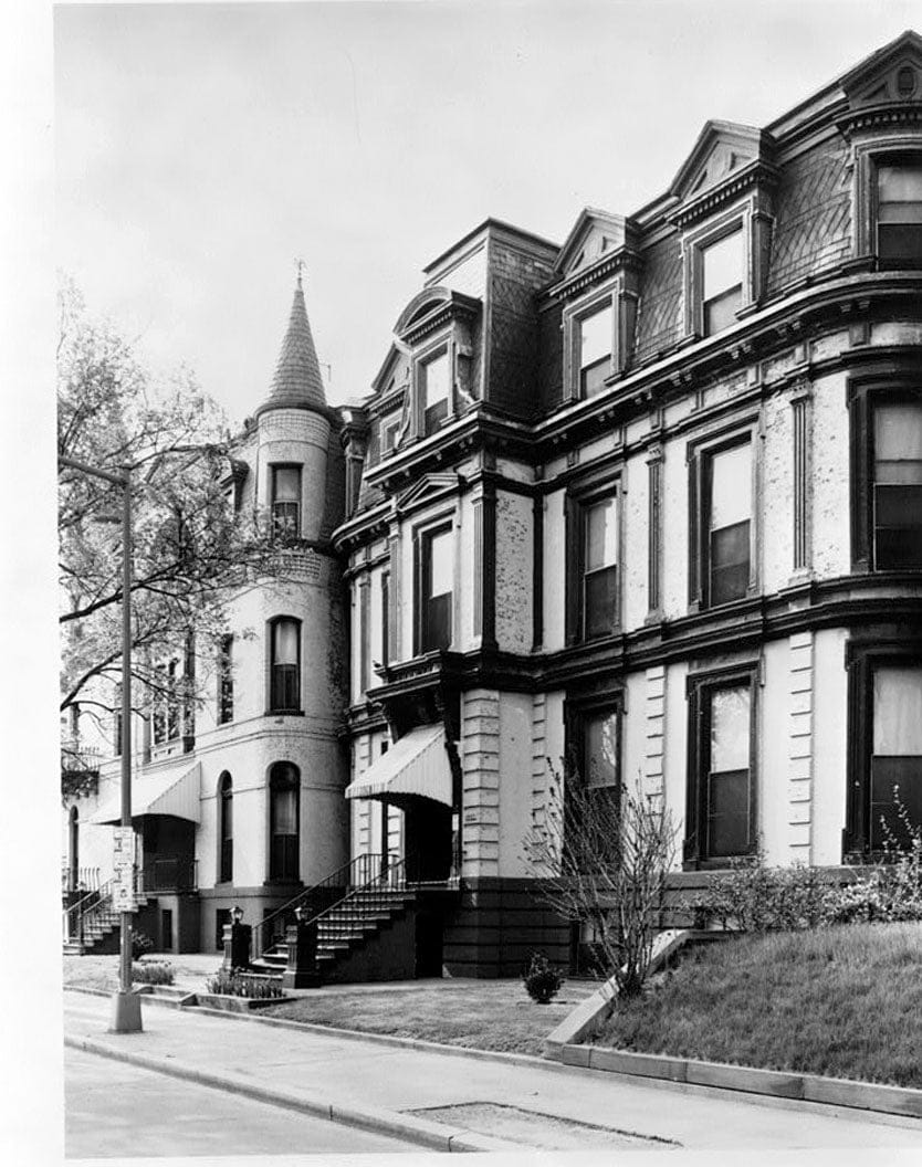 Historic Photo : Annie A. Cole House, 1400-1402 Massachusetts Avenue Northwest, Washington, District of Columbia, DC 1 Photograph