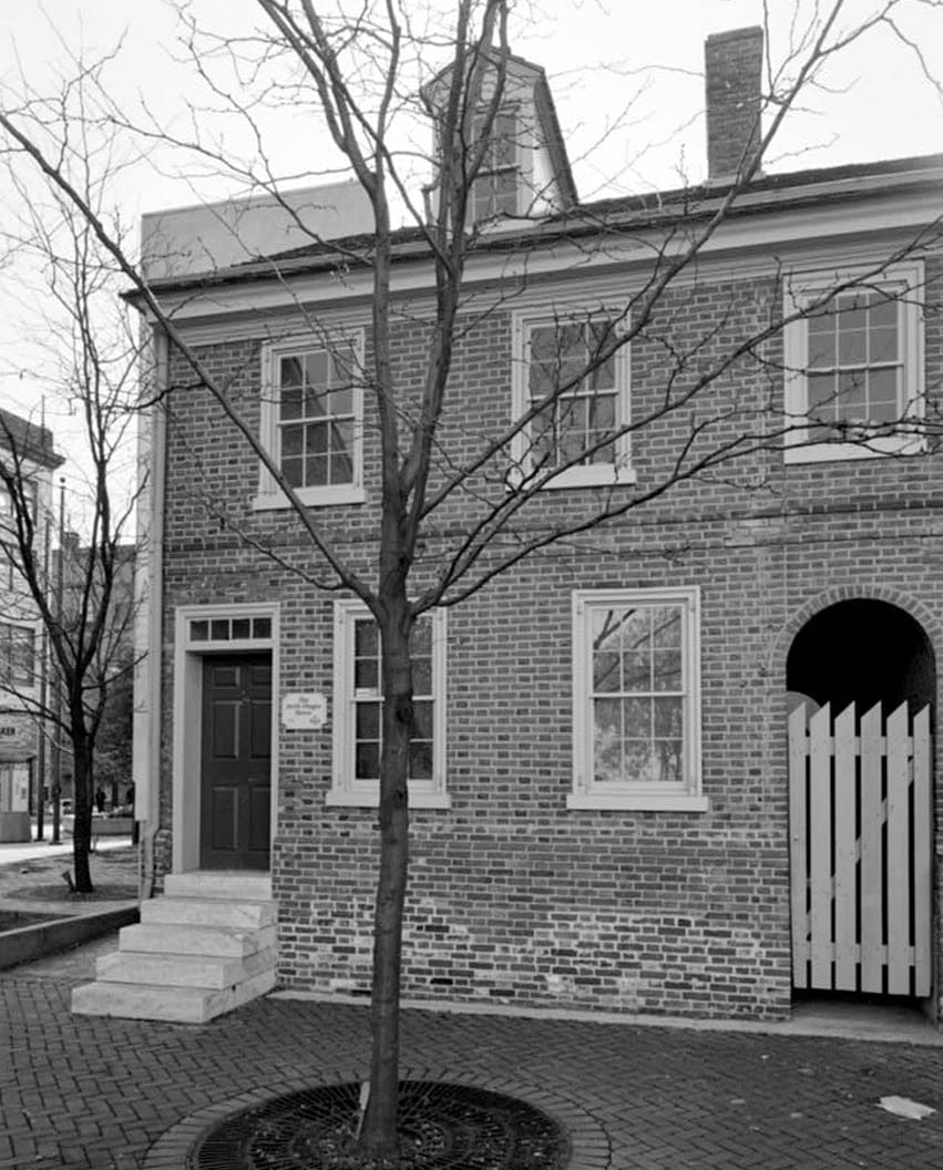 Historic Photo : Jacob Dingee House, 105 East Seventh Street (moved to 500 Block North Market Street), Wilmington, New Castle County, DE 2 Photograph