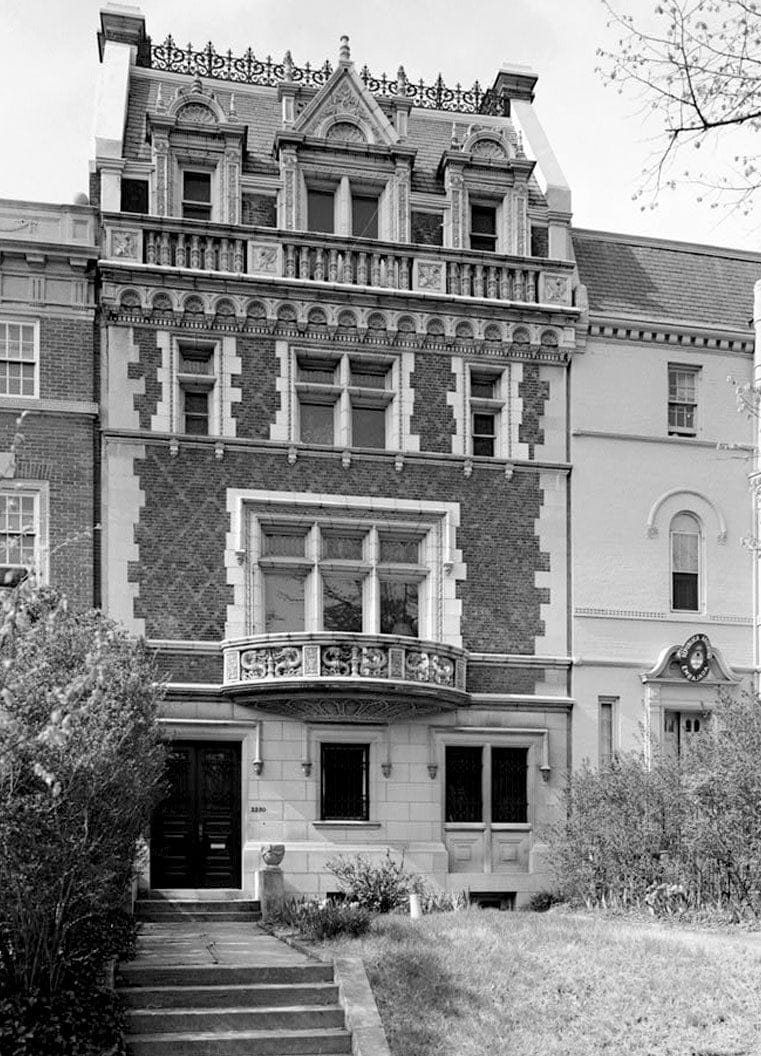 Historic Photo : James C. Hooe House, 2230 Massachusetts Avenue Northwest, Washington, District of Columbia, DC 1 Photograph