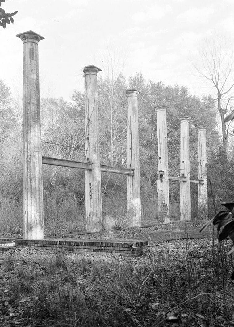 Historic Photo : Ruins of Augusta Evans Wilson House, Lanier Avenue, Mobile, Mobile County, AL 2 Photograph