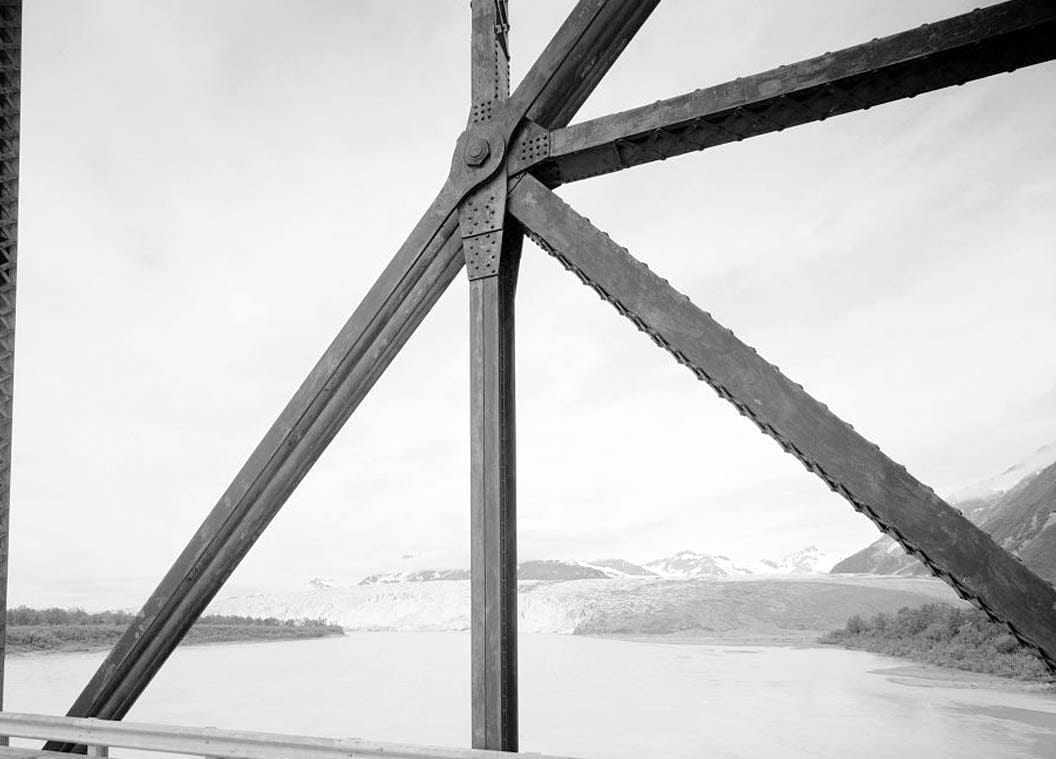 Historic Photo : Copper River & Northwest Railroad, Million Dollar Bridge, Spanning Copper River at Miles Glacier, Cordova, Valdez-Cordova Census Area, AK 10 Photograph