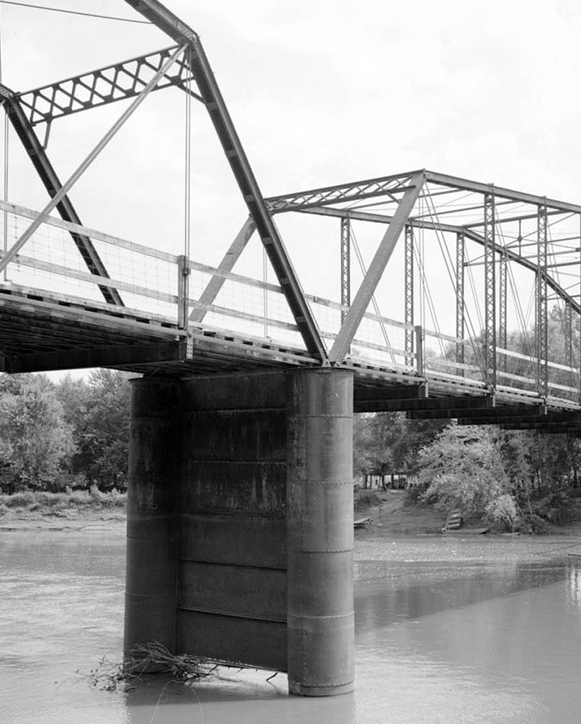 Historic Photo : Boyleston Bridge, Spanning Skunk River, Lowell, Henry County, IA 24 Photograph