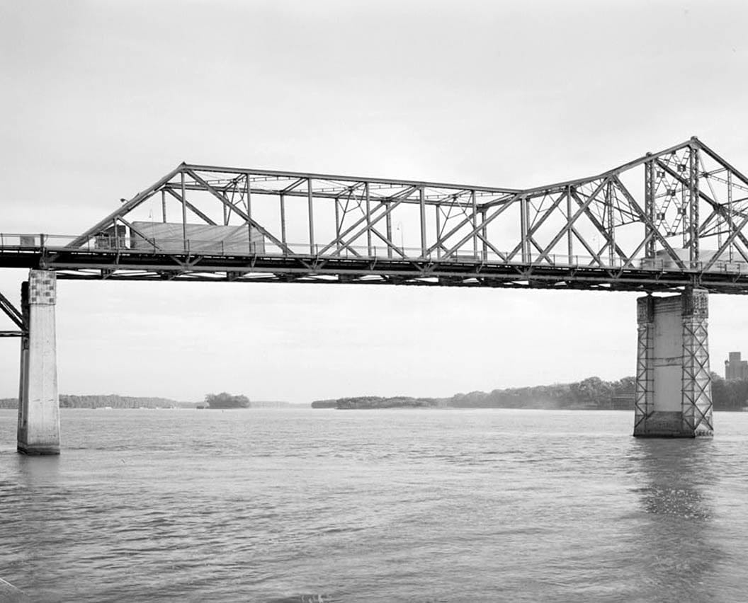 Historic Photo : MacArthur Bridge, Spanning Mississippi River on Highway 34 between IA & IL, Burlington, Des Moines County, IA 20 Photograph